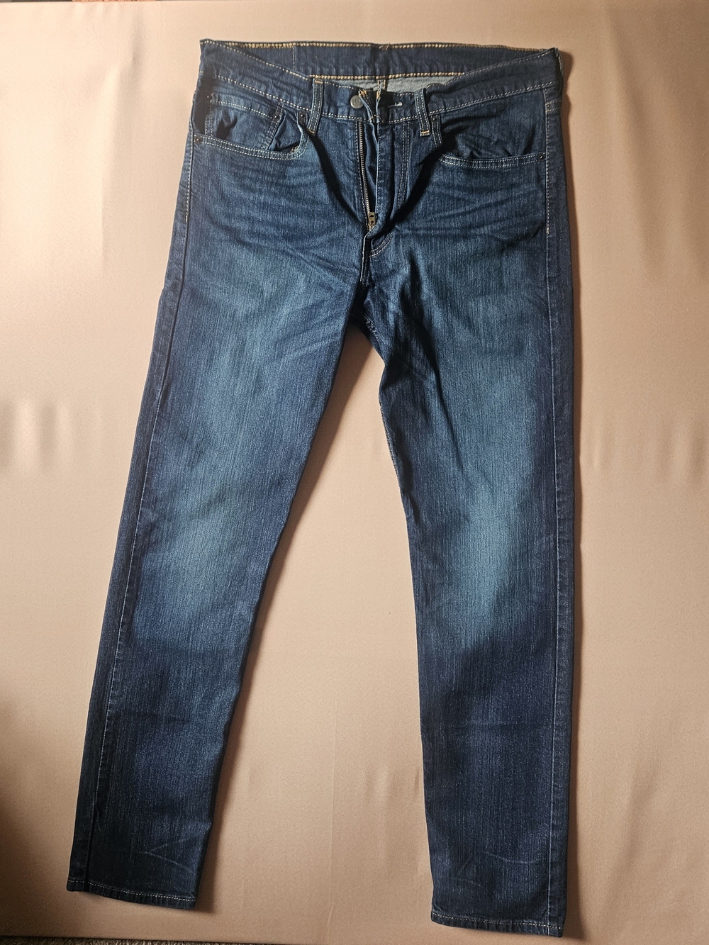 Levi's Men's Slim Straight Jeans in Dark Blue Wash